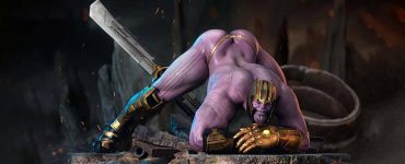 Thanos resin statue